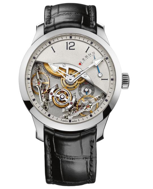 Replica Greubel Forsey Watch Double Balancier White Gold White Dial Men